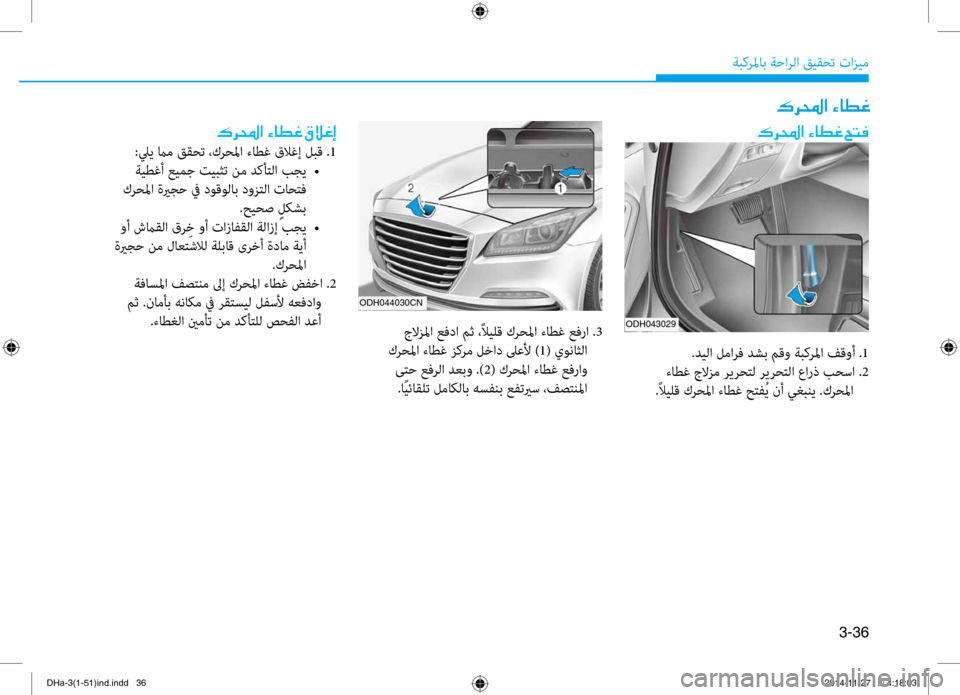 Hyundai Genesis 2016 دليل المالك 3-36
ةبكرلماب ةحارلا قيقحت تازي\f
ODH043029
ODH044030CN
00B70068000E003F001E00D2004000EE00A8001E005A004C00AC
.ديلا ل\fارف دشب مقو ةبكرلما فقوأ .1
ءا Hyundai Genesis 2016 دليل المالك 3-36
ةبكرلماب ةحارلا قيقحت تازي\f
ODH043029
ODH044030CN
00B70068000E003F001E00D2004000EE00A8001E005A004C00AC
.ديلا ل\fارف دشب مقو ةبكرلما فقوأ .1
ءا