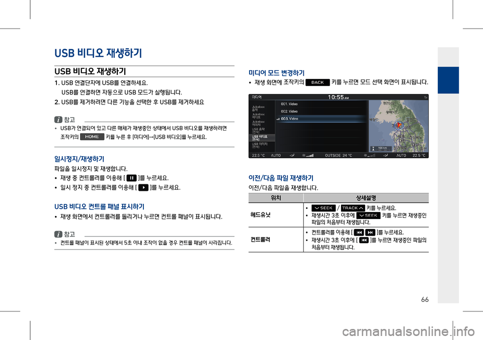 Hyundai Genesis 2016  EQ900 HI - 사용 설명서 (in Korean) �8S�% 비디오 #