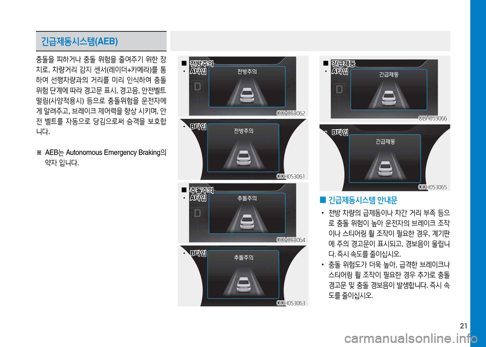 Hyundai Genesis 2014  제네시스 DH - 사용 설명서 (in Korean) 21
긴