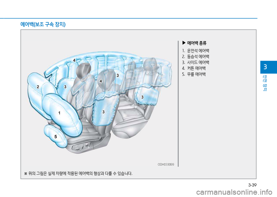 Hyundai Genesis 2014  제네시스 DH - 사용 설명서 (in Korean) 3-39
안전 장치
3
2X어(