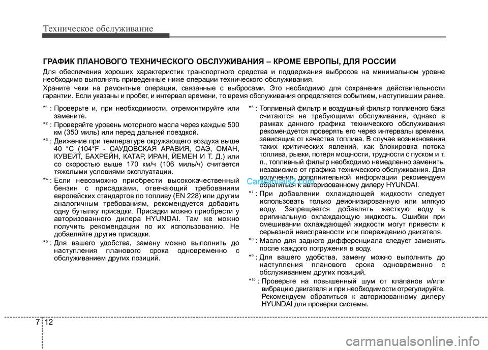 Hyundai Genesis Coupe 2013 Инструкция по эксплуатации (in Russian) Техниче\bкое об\b\fуживание
12
7
ГРАФИК ПЙKАНОЙJОГО ТЕХНИЧЕСКОГО ОБСЙKУЖИЙJАНИЯ – КРОМЕ ЕЙJРОПЫ, ДЙKЯ РОССИИ
ДTЛя о Hyundai Genesis Coupe 2013 Инструкция по эксплуатации (in Russian) Техниче\bкое об\b\fуживание
12
7
ГРАФИК ПЙKАНОЙJОГО ТЕХНИЧЕСКОГО ОБСЙKУЖИЙJАНИЯ – КРОМЕ ЕЙJРОПЫ, ДЙKЯ РОССИИ
ДTЛя о