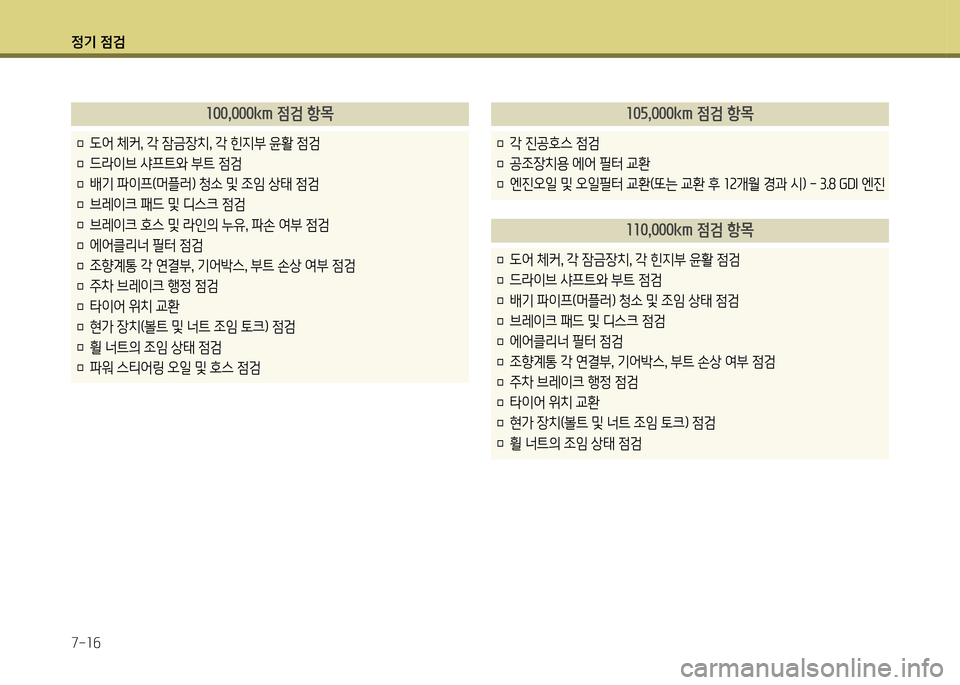 Hyundai Genesis Coupe 2012 제네시스 쿠페 BK - 사용 설명서 (in Korean) 정기 4 Hyundai Genesis Coupe 2012 제네시스 쿠페 BK - 사용 설명서 (in Korean) 정기 4