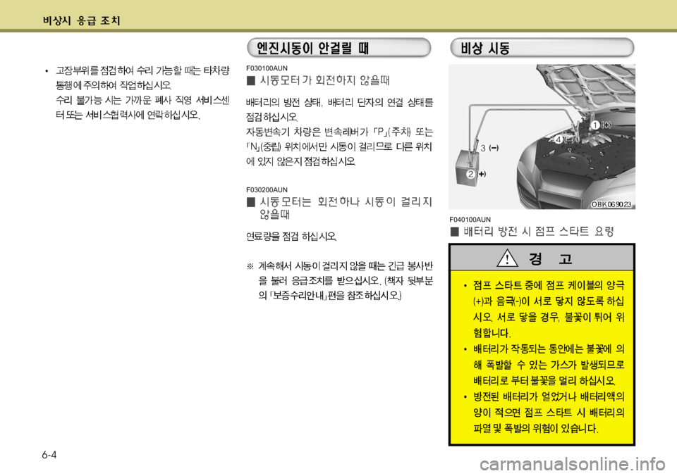 Hyundai Genesis Coupe 2011  제네시스 쿠페 BK - 사용 설명서 (in Korean) 6-4
F030100AUN
F030200AUNF040100AUN  