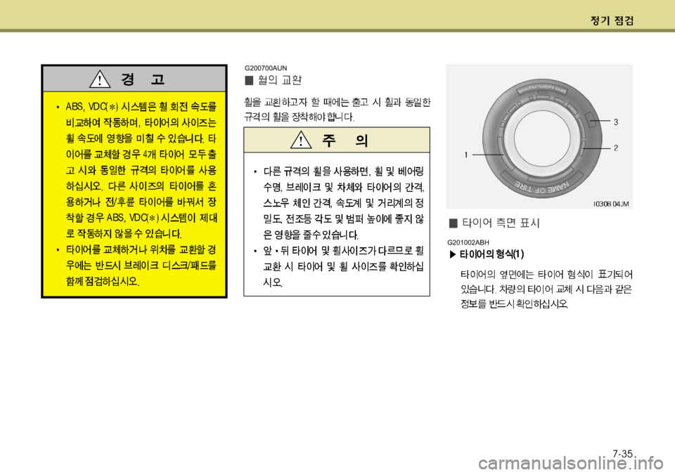 Hyundai Genesis Coupe 2011  제네시스 쿠페 BK - 사용 설명서 (in Korean) 7-35
G200700AUN
G201002ABH  