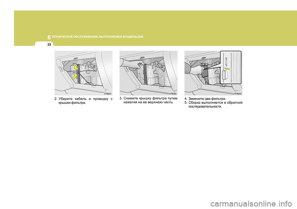 Hyundai Getz 2009  Инструкция по эксплуатации (in Russian) 6 
L?OGBQ?KDH?  H;KEM@B<:GB? , <UIHEGY?FH?  <E:>?EVP?F
22
2.M[_jbl_  dZ[_ev  b  ijh\h^dm  k
djurdb  nbevljZ .
HTB291HTB2