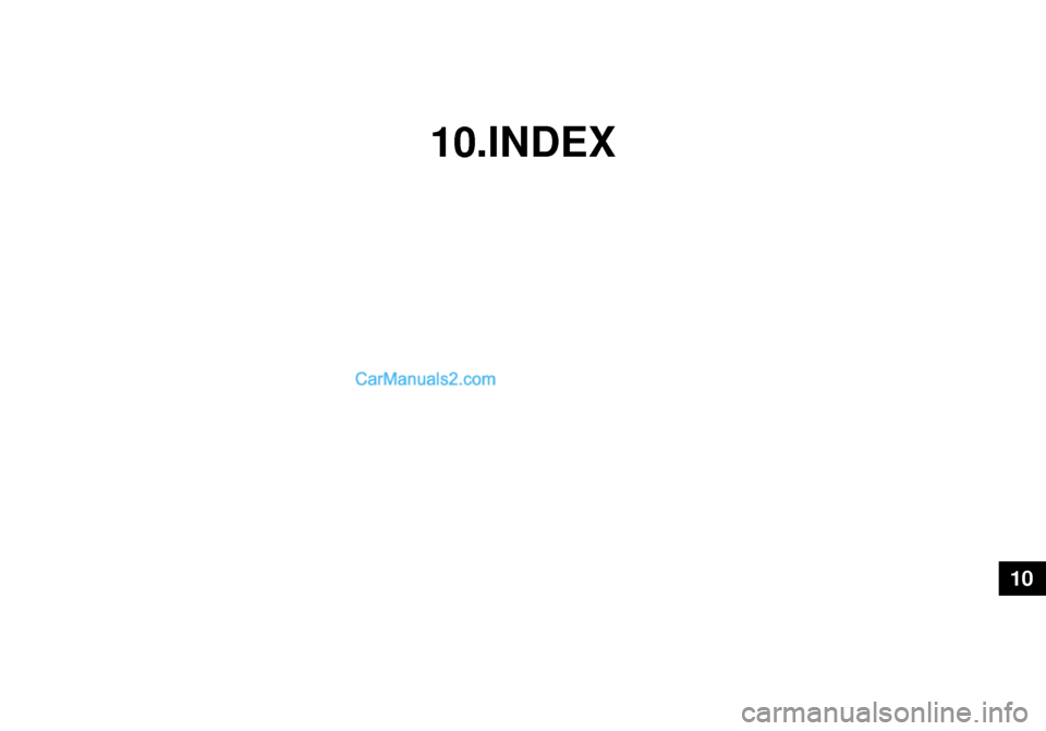 Hyundai Getz 2003 Owners Manual 10.INDEX
10 Hyundai Getz 2003 Owners Manual 10.INDEX
10