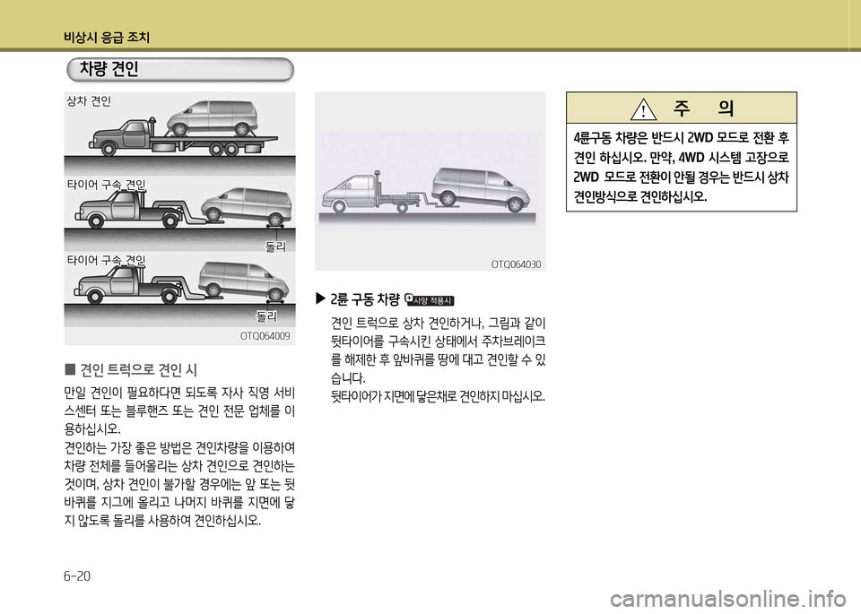 Hyundai Grand Starex 2015  그랜드 스타렉스 - 사용 설명서 (in Korean) 비상/d 응