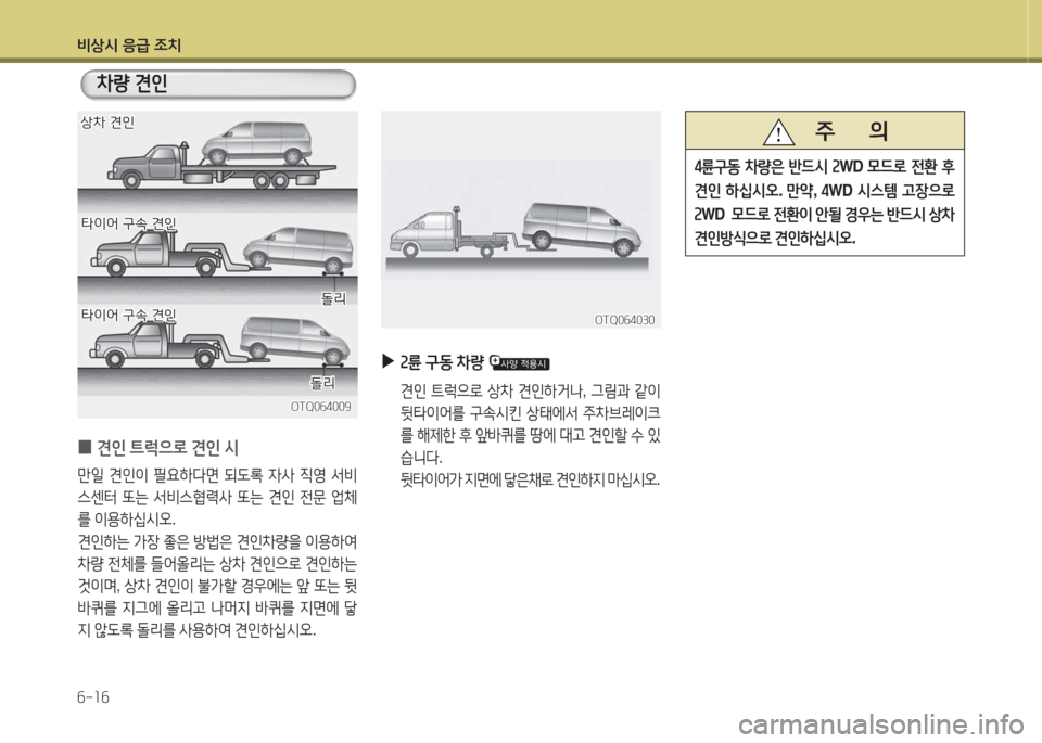 Hyundai Grand Starex 2013  그랜드 스타렉스 - 사용 설명서 (in Korean) 비상/d 응