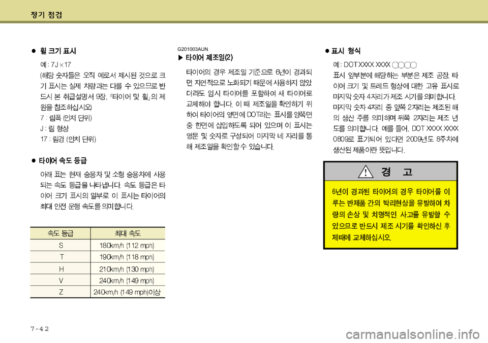 Hyundai Grand Starex 2008 그랜드 스타렉스 - 사용 설명서 (in Korean) 7-4 2
G201003AUN Hyundai Grand Starex 2008 그랜드 스타렉스 - 사용 설명서 (in Korean) 7-4 2
G201003AUN