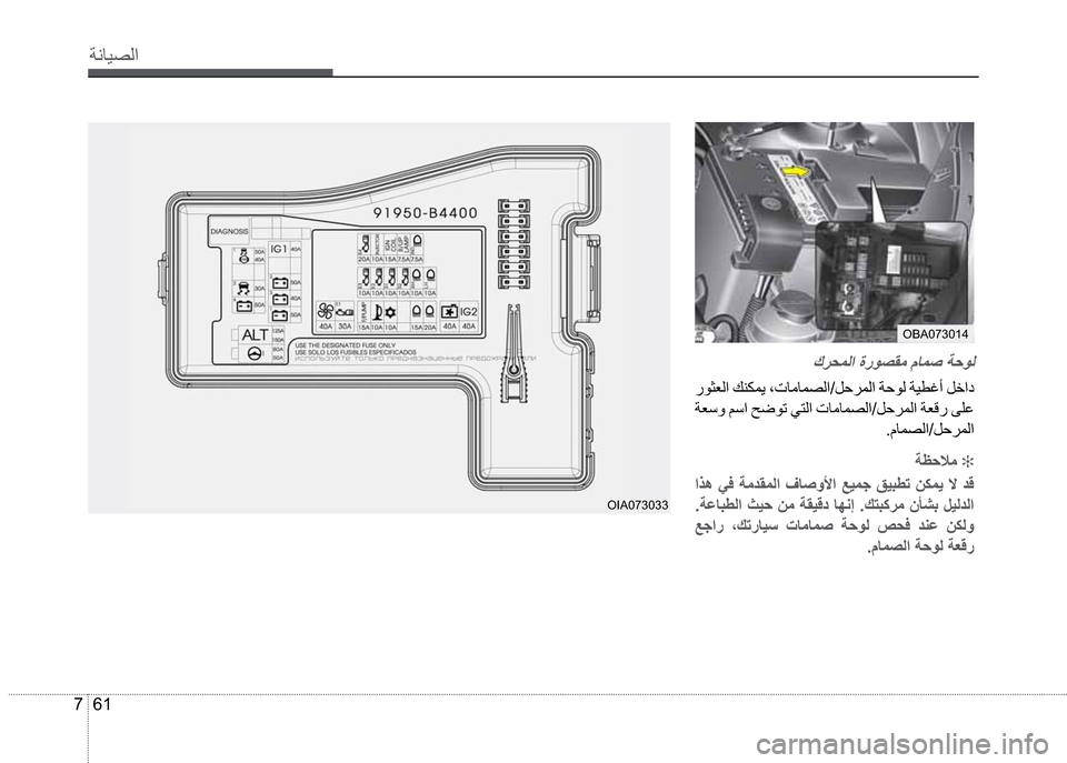 Hyundai Grand i10 2016  دليل المالك 61 7
”çŽô¼ß
Ù®¤äß
�­îœÌß
�”Ì³í�â³
���áŽä¼ß
”È£üã�
� �æÜäó�û�ª×
��”ËŽ’Äß
�ÊŸ �