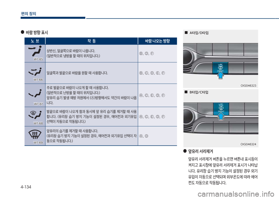 Hyundai Grandeur 2018  그랜저 IG - 사용 설명서 (in Korean) 4-134
편의보장치
보
●

