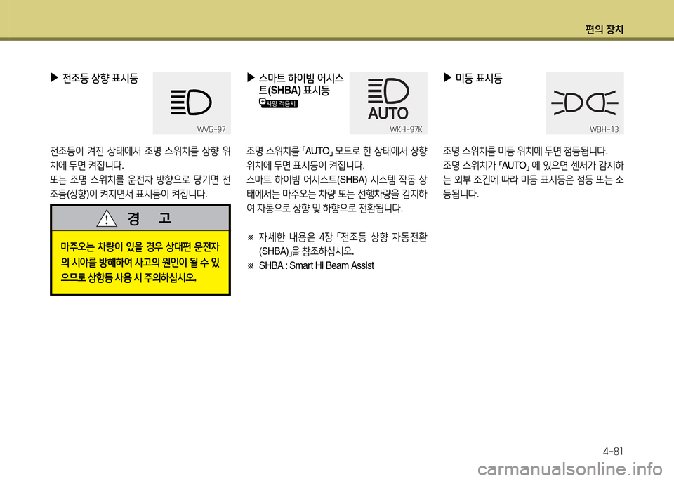 Hyundai Grandeur 2015  그랜저 HG - 사용 설명서 (in Korean) 편의 장치4-8소
 
▶
전4