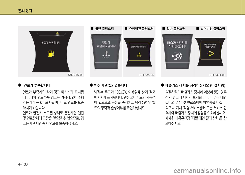 Hyundai Grandeur 2015  그랜저 HG - 사용 설명서 (in Korean) 편의 장치 4-소00
 
●
 연료