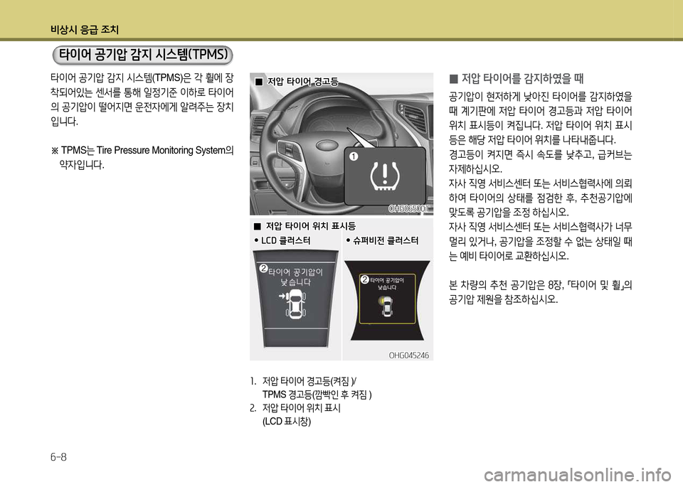 Hyundai Grandeur 2015  그랜저 HG - 사용 설명서 (in Korean) 비상/d 응