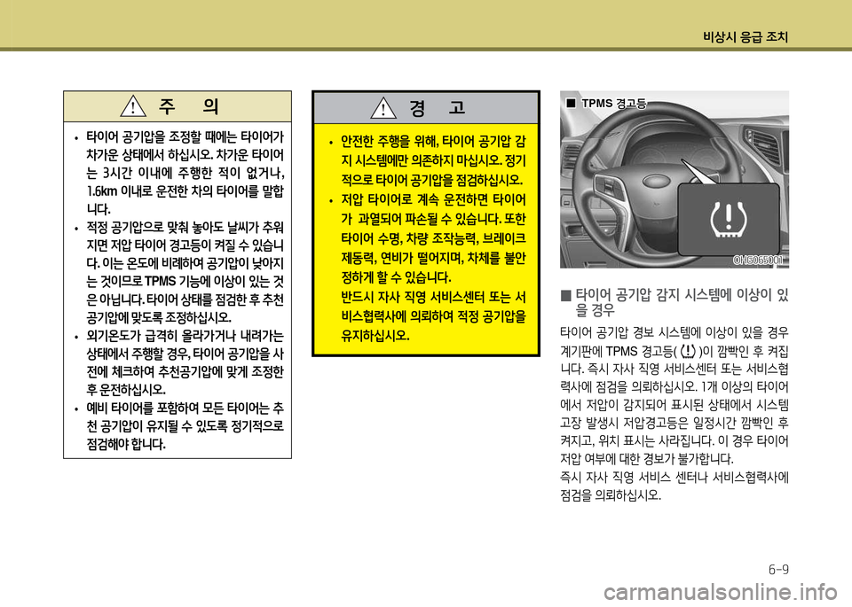 Hyundai Grandeur 2015  그랜저 HG - 사용 설명서 (in Korean) 비상/d 응
