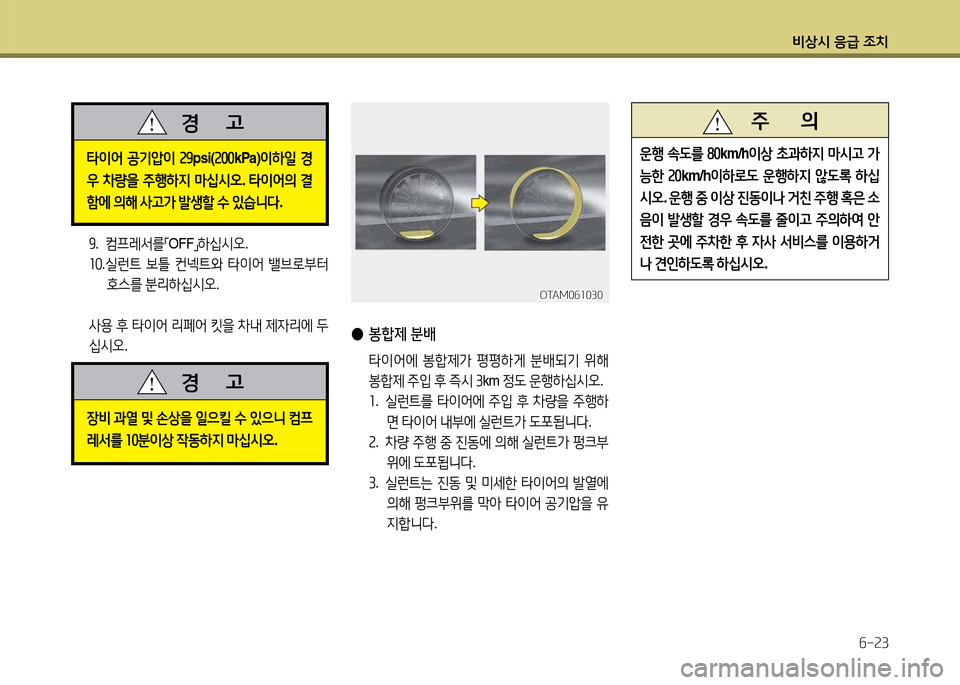 Hyundai Grandeur 2015  그랜저 HG - 사용 설명서 (in Korean) 비상/d 응