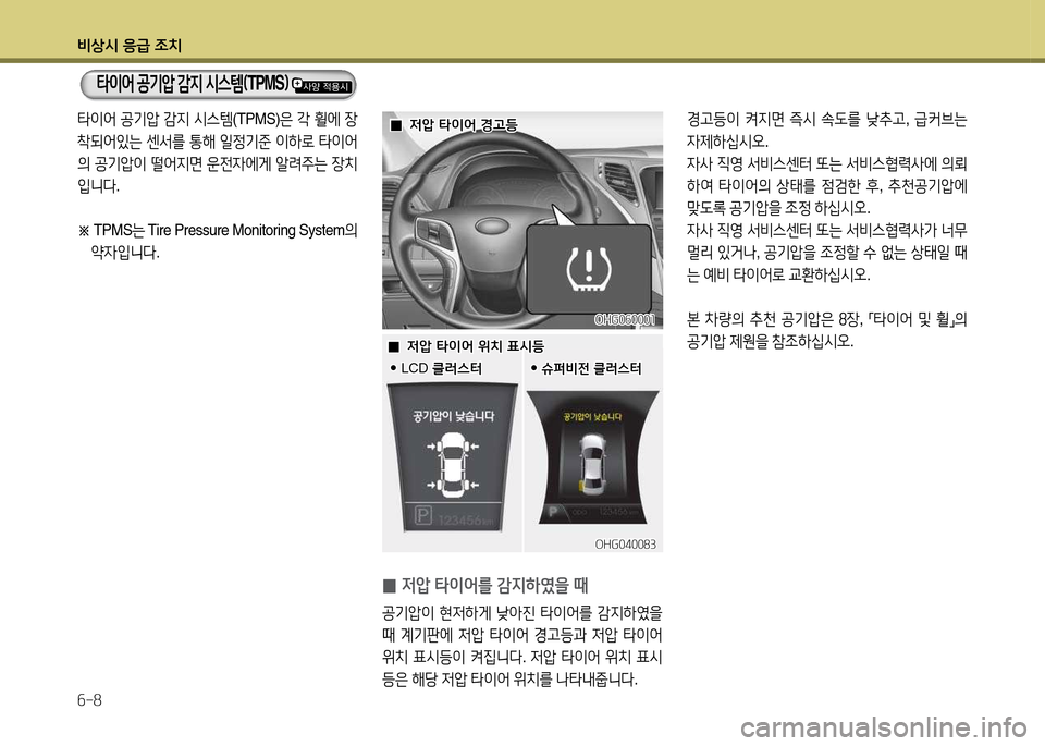 Hyundai Grandeur 2013  그랜저 HG - 사용 설명서 (in Korean) 비상/d 응