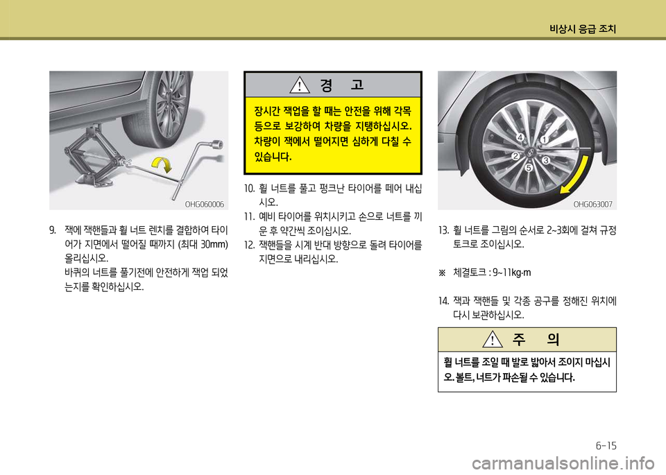 Hyundai Grandeur 2013  그랜저 HG - 사용 설명서 (in Korean) 비상/d 응