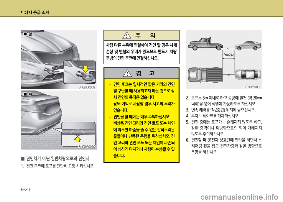 Hyundai Grandeur 2013  그랜저 HG - 사용 설명서 (in Korean) 비상/d 응
