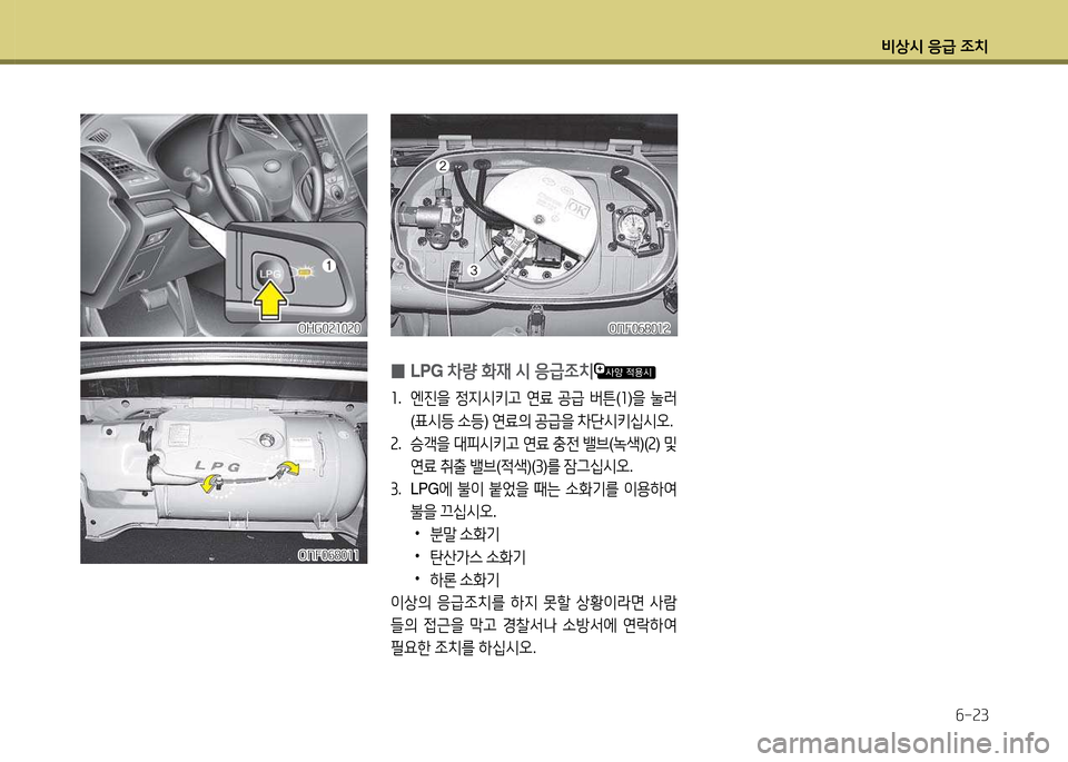 Hyundai Grandeur 2013  그랜저 HG - 사용 설명서 (in Korean) 비상/d 응