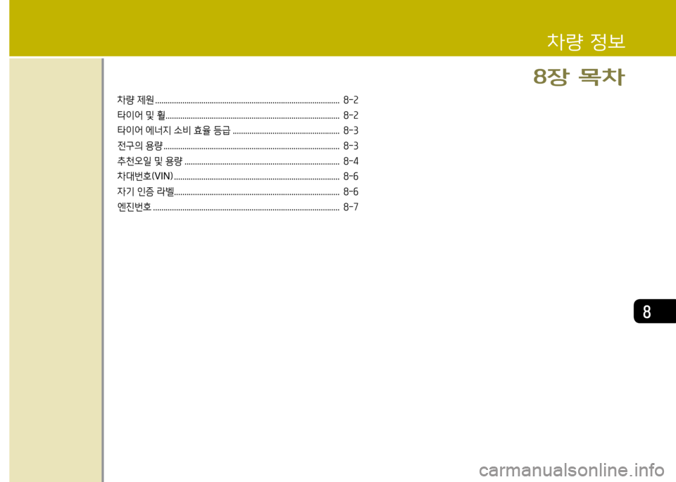 Hyundai Grandeur 2013 그랜저 HG - 사용 설명서 (in Korean) 8
8 Hyundai Grandeur 2013 그랜저 HG - 사용 설명서 (in Korean) 8
8