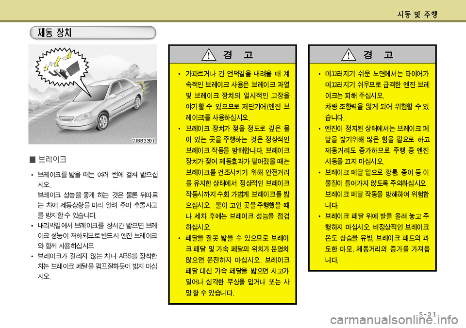Hyundai Grandeur 2012  그랜저 HG - 사용 설명서 (in Korean) 5-2 1  