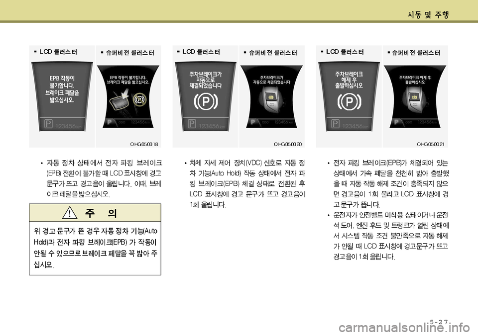 Hyundai Grandeur 2012  그랜저 HG - 사용 설명서 (in Korean) 5-2 7    