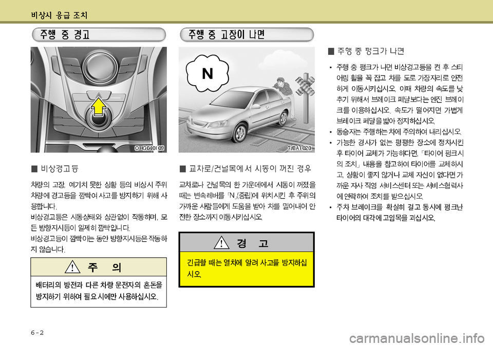 Hyundai Grandeur 2012 그랜저 HG - 사용 설명서 (in Korean) 6-2 Hyundai Grandeur 2012 그랜저 HG - 사용 설명서 (in Korean) 6-2