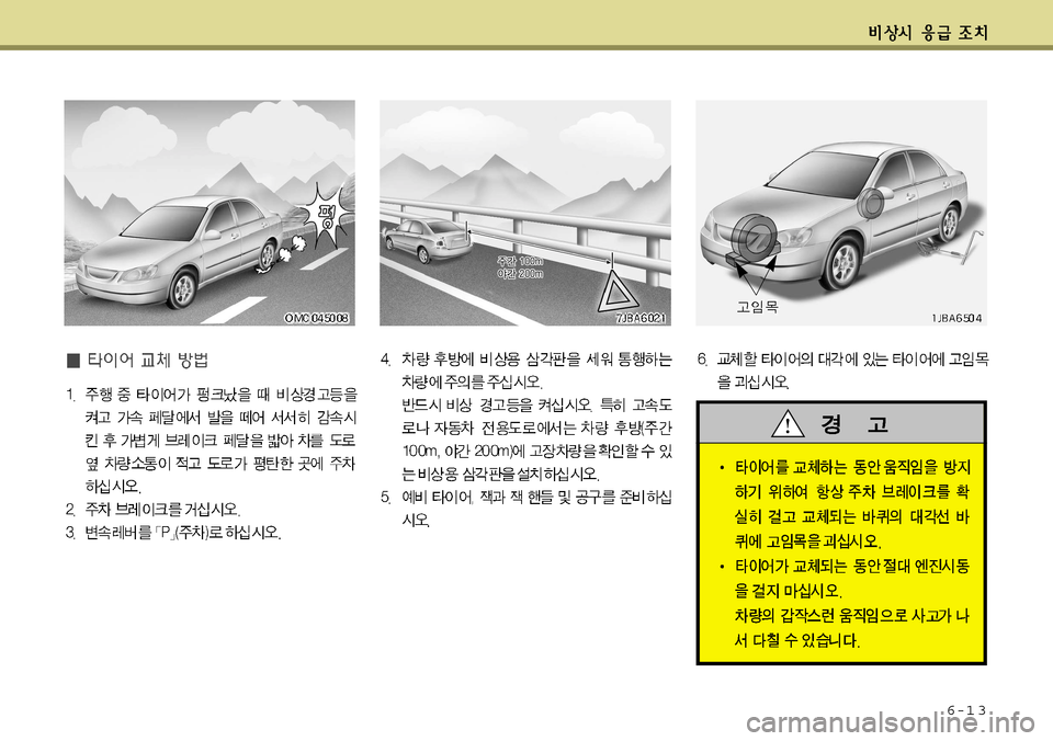 Hyundai Grandeur 2012  그랜저 HG - 사용 설명서 (in Korean) 6-1 3    