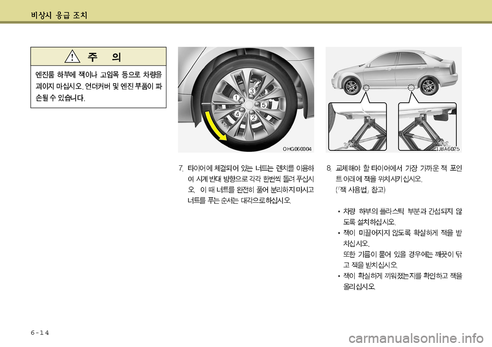 Hyundai Grandeur 2012  그랜저 HG - 사용 설명서 (in Korean) 6-1 4   