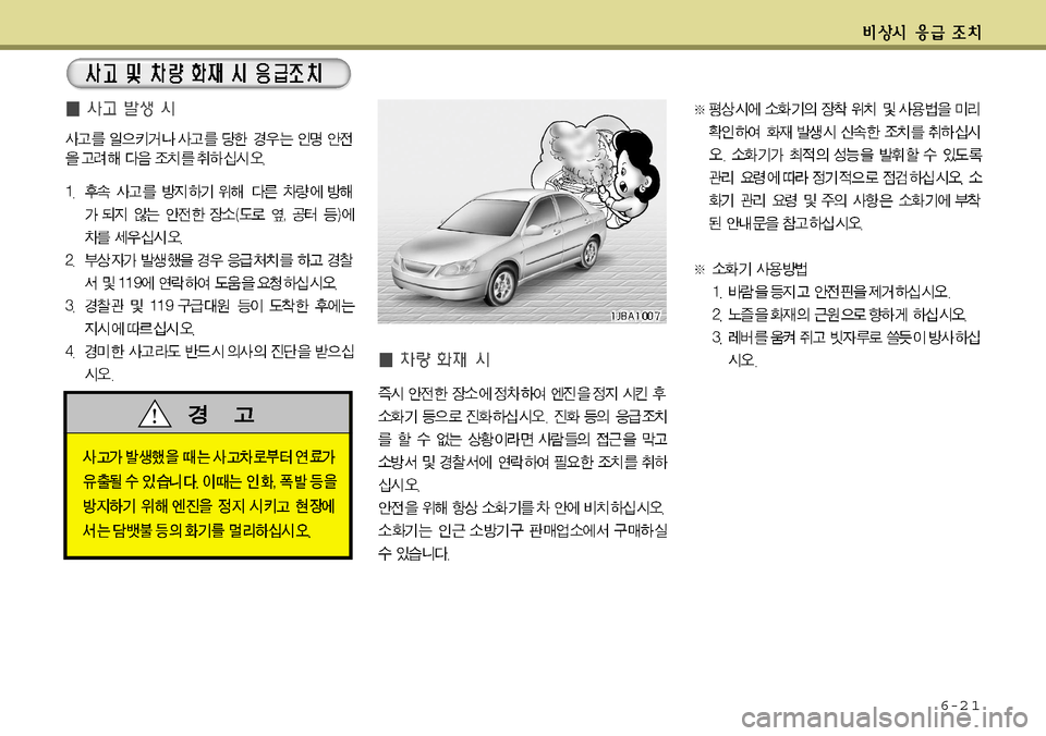 Hyundai Grandeur 2012 그랜저 HG - 사용 설명서 (in Korean) 6-2 1 Hyundai Grandeur 2012 그랜저 HG - 사용 설명서 (in Korean) 6-2 1