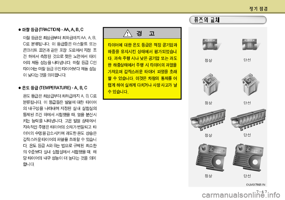 Hyundai Grandeur 2012 그랜저 HG - 사용 설명서 (in Korean) 7-4 7 Hyundai Grandeur 2012 그랜저 HG - 사용 설명서 (in Korean) 7-4 7