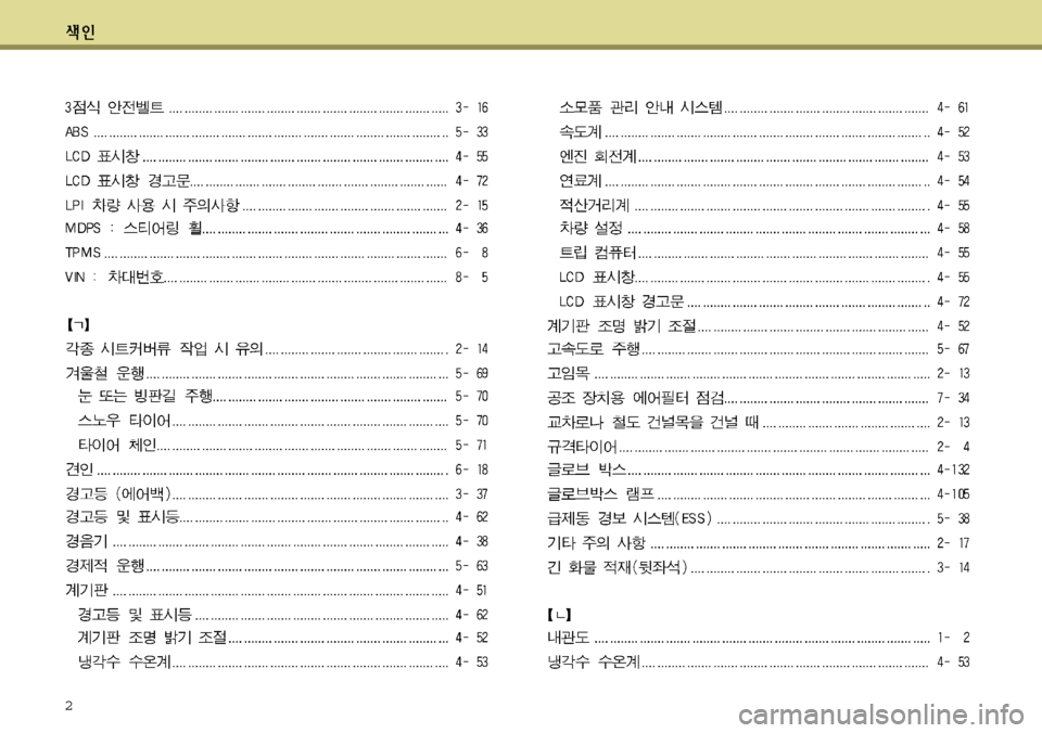 Hyundai Grandeur 2012 그랜저 HG - 사용 설명서 (in Korean) 2 Hyundai Grandeur 2012 그랜저 HG - 사용 설명서 (in Korean) 2
