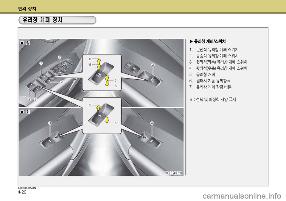 Hyundai Grandeur 2012  그랜저 HG - 사용 설명서 (in Korean) 편