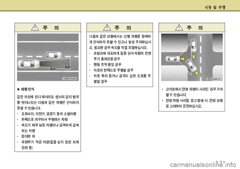 Hyundai Grandeur 2011 그랜저 HG - 사용 설명서 (in Korean) 5-5 3 Hyundai Grandeur 2011 그랜저 HG - 사용 설명서 (in Korean) 5-5 3
