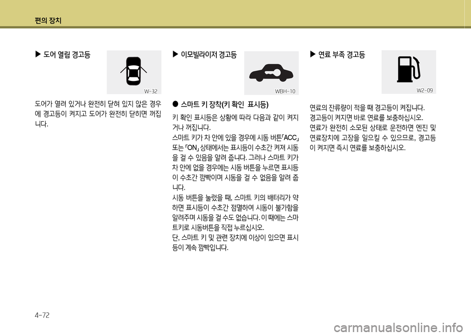 Hyundai Grandeur Hybrid 2014  그랜저 HG HEV - 사용 설명서 (in Korean) 편의 장치 4-7속
 
▶
연료  부4