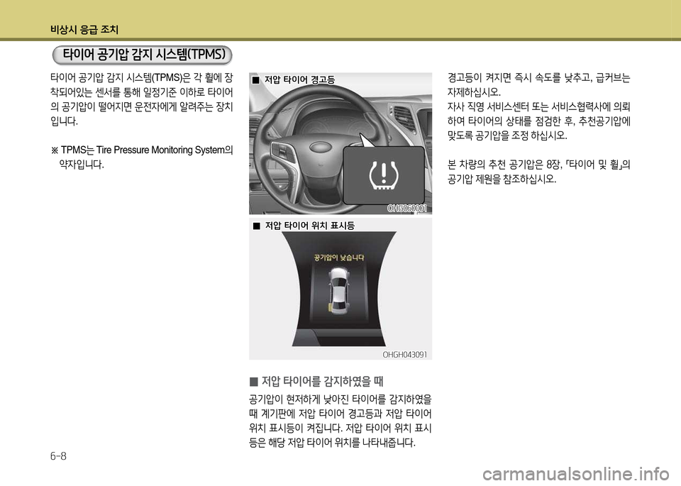 Hyundai Grandeur Hybrid 2014  그랜저 HG HEV - 사용 설명서 (in Korean) 비상/d 응