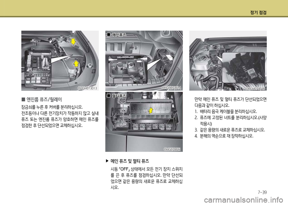 Hyundai Grandeur Hybrid 2014 그랜저 HG HEV - 사용 설명서 (in Korean) 4 Hyundai Grandeur Hybrid 2014 그랜저 HG HEV - 사용 설명서 (in Korean) 4