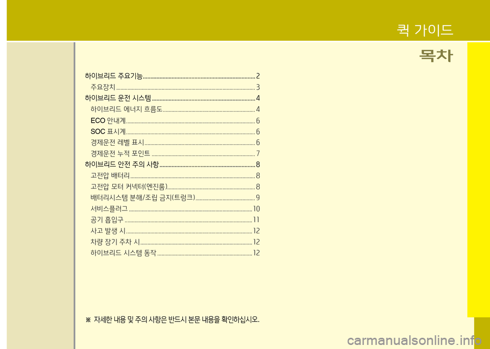 Hyundai Grandeur Hybrid 2014  그랜저 HG HEV - 사용 설명서 (in Korean) 18