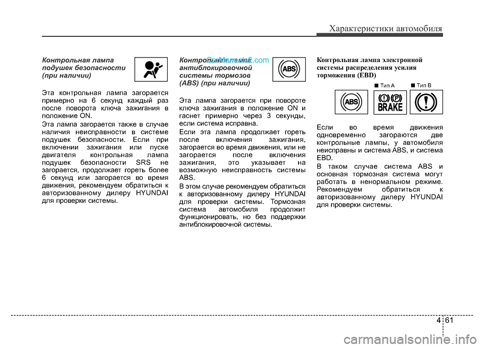 Hyundai H-1 (Grand Starex) 2016 Инструкция по эксплуатации (in Russian) 461
Характеристики автомобиля
Контрольная лампа
подушек безопасности
(при наличии)
Эта контрольная лампа заг Hyundai H-1 (Grand Starex) 2016 Инструкция по эксплуатации (in Russian) 461
Характеристики автомобиля
Контрольная лампа
подушек безопасности
(при наличии)
Эта контрольная лампа заг