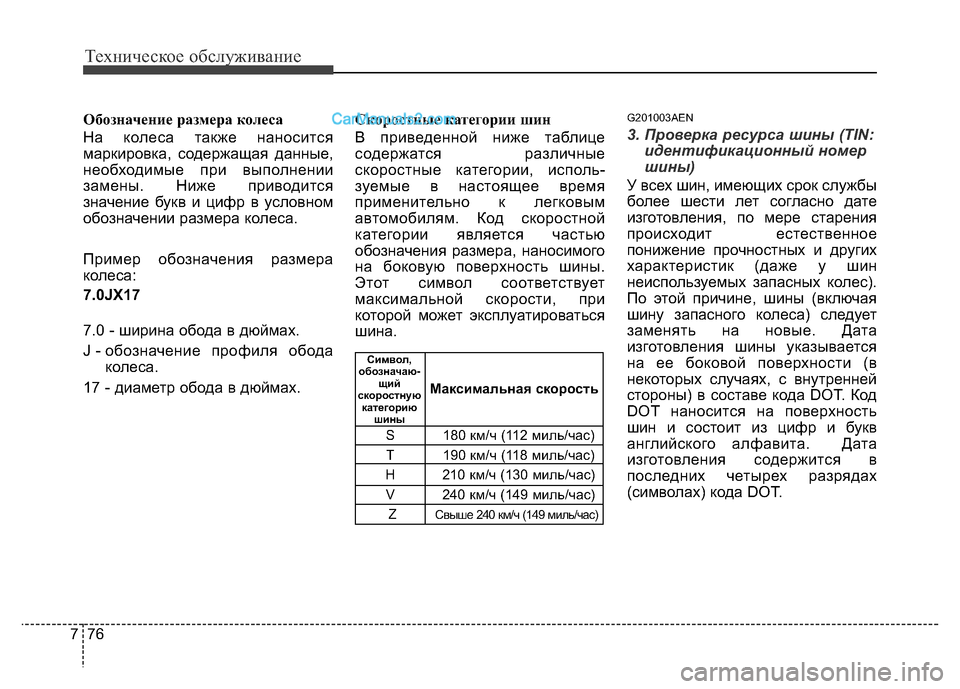 Hyundai H-1 (Grand Starex) 2016 Инструкция по эксплуатации (in Russian) Техническое обслуживание
76 7
Обозначение размера колеса
На колеса также наносится
маркировка, содержащая да Hyundai H-1 (Grand Starex) 2016 Инструкция по эксплуатации (in Russian) Техническое обслуживание
76 7
Обозначение размера колеса
На колеса также наносится
маркировка, содержащая да
