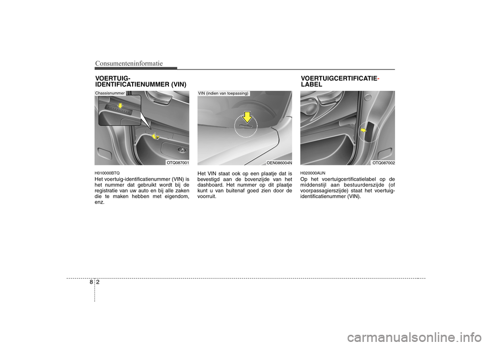 Hyundai H-1 (Grand Starex) 2009 Handleiding (in Dutch) Consumenteninformatie
2
8
H010000BTQ
Het voertuig-identificatienummer (VIN) is
het nummer dat gebruikt wordt bij de
registratie van uw auto en bij alle zaken
die te maken hebben met eigendom,enz. He Hyundai H-1 (Grand Starex) 2009 Handleiding (in Dutch) Consumenteninformatie
2
8
H010000BTQ
Het voertuig-identificatienummer (VIN) is
het nummer dat gebruikt wordt bij de
registratie van uw auto en bij alle zaken
die te maken hebben met eigendom,enz. He