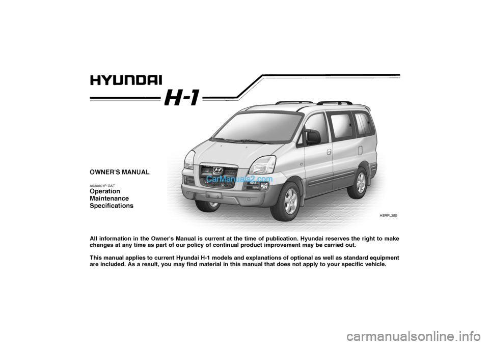 hyundai starex 2005 описание