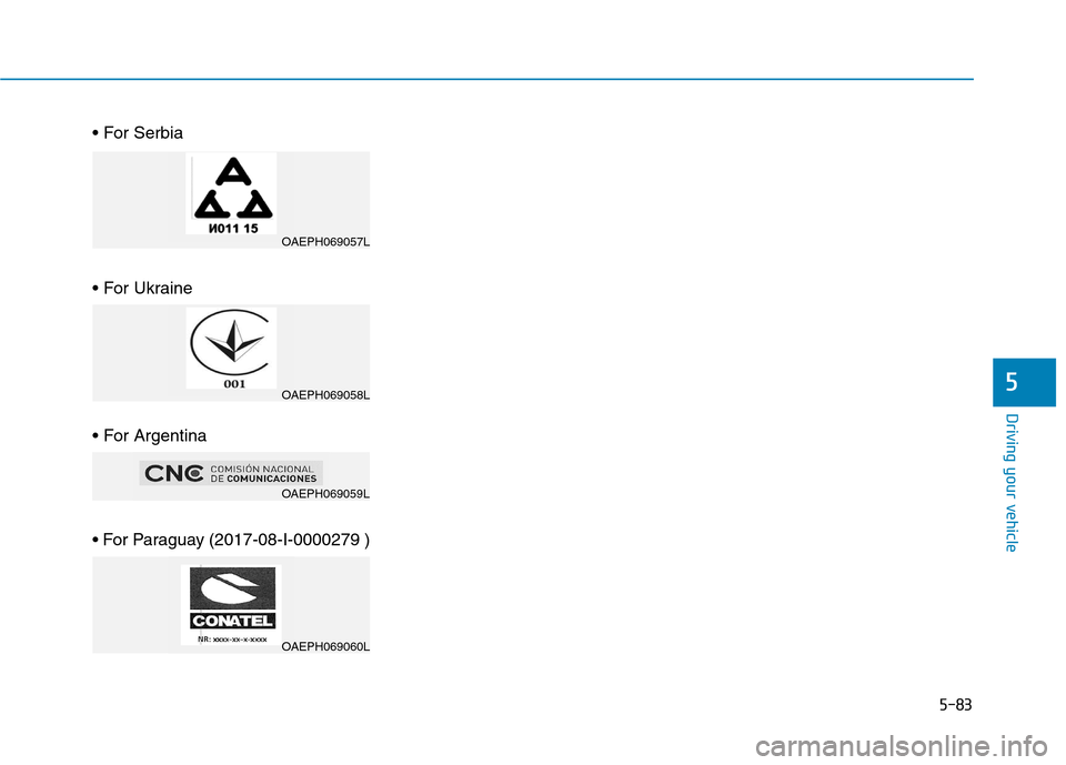 Hyundai Ioniq Electric 2020  Owners Manual 5-83
Driving your vehicle
5




OAEPH069057L
OAEPH069058L
OAEPH069059L
OAEPH069060L 