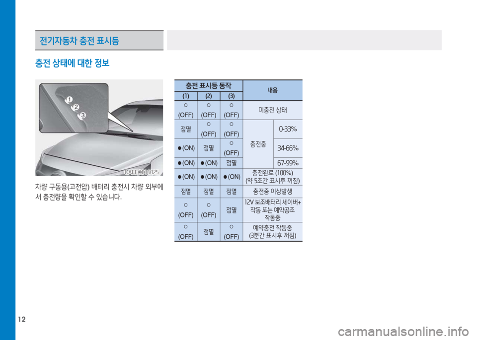 Hyundai Ioniq Electric 2017  아이오닉 Electric - 사용 설명서 (in Korean) 12
충전 상=d에  