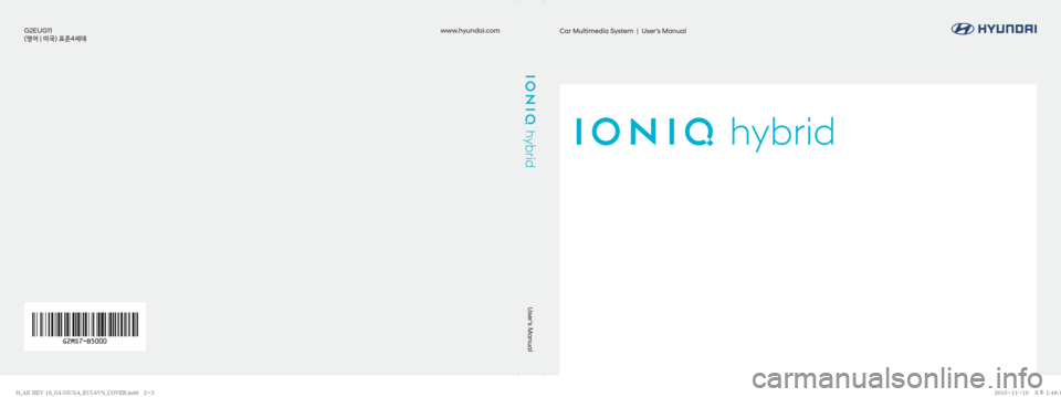 Hyundai Ioniq Hybrid 2017  Multimedia Manual 