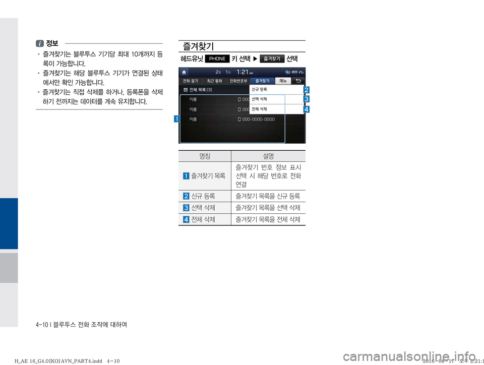 Hyundai Ioniq Hybrid 2016  ONIQ hybrid 표준4 내비게이션 (in Korean) ������*�6H	�
y
�
‘
X	À��Þ	È
�

!Ÿ�� 
