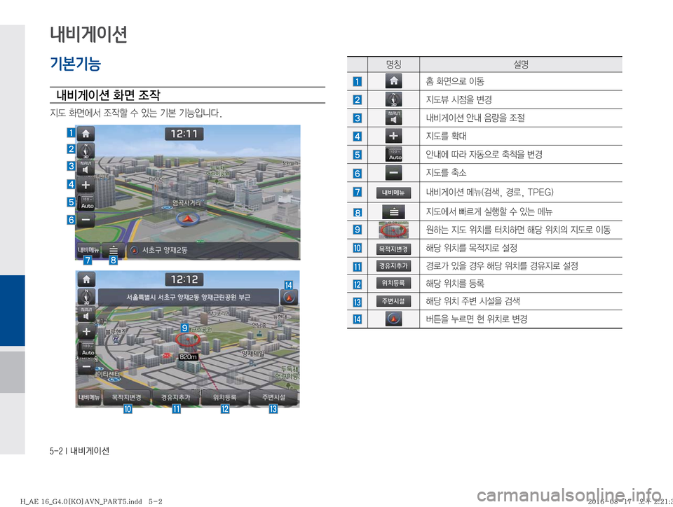 Hyundai Ioniq Hybrid 2016  ONIQ hybrid 표준4 내비게이션 (in Korean) �����*�r:q
IÌ
기본기능
r:q
I
