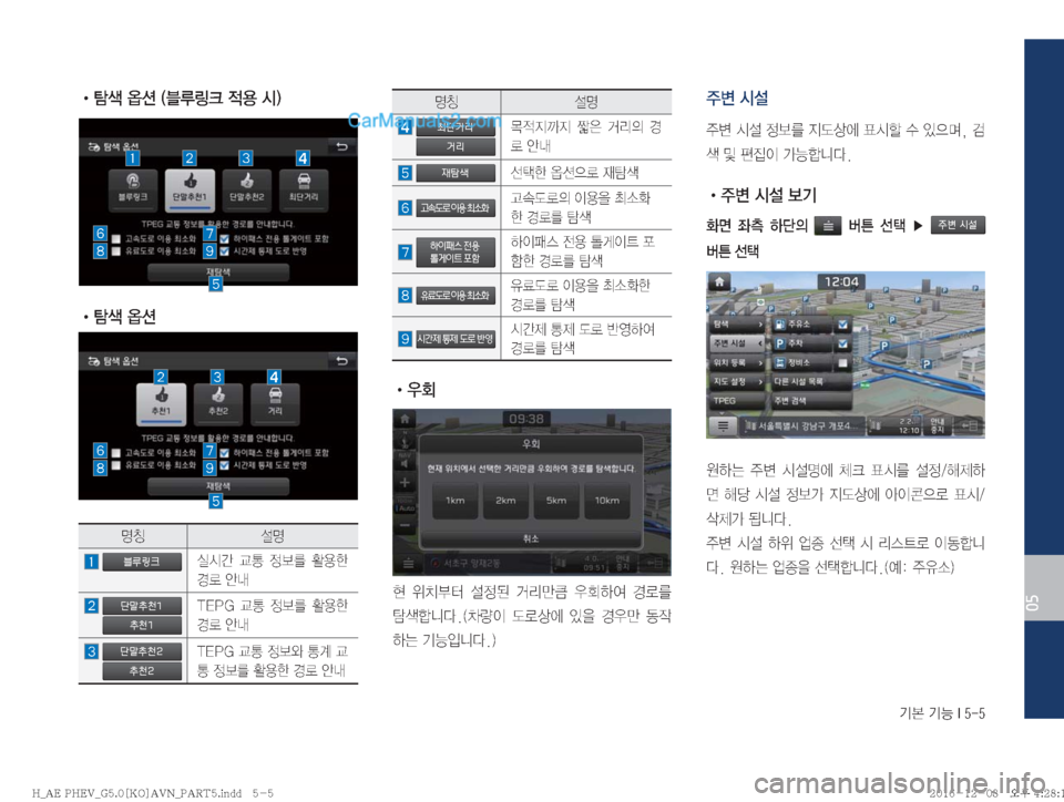 Hyundai Ioniq Hybrid 2016  IONIQ hybrid 표준5 내비게이션 (in Korean) Ý�ÝÞ��*����
05
�
!Ÿ 
�
!Ÿ 
zŸ ¸z
�블루링크
�	*	&@� 