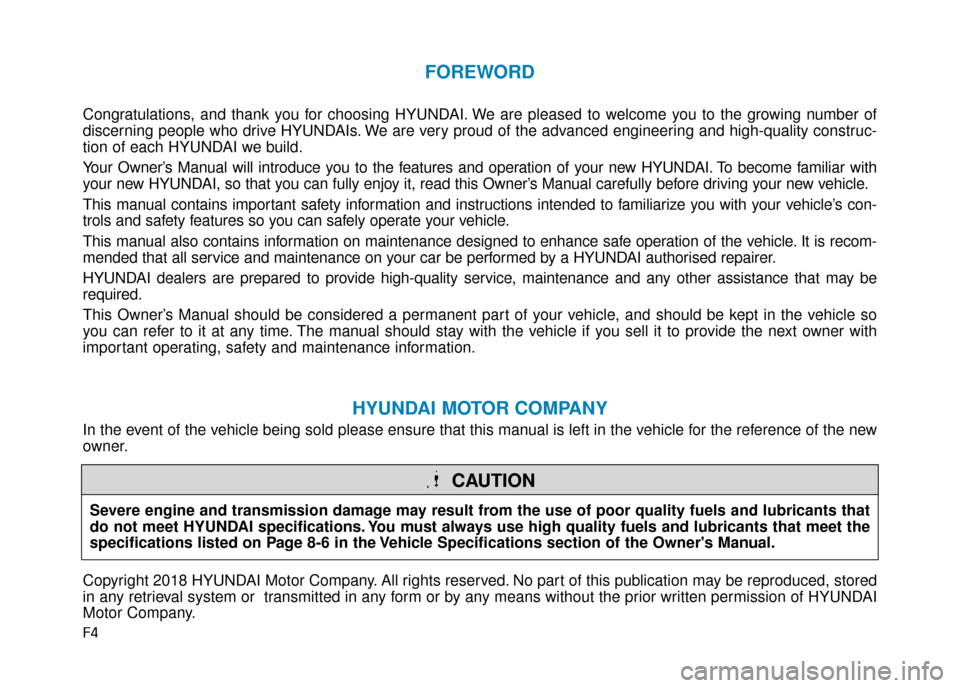 Hyundai Ioniq Plug-in Hybrid 2019 - RHD (UK, Australia) Workshop Manual F4
FOREWORD
Congratulations, and thank you for choosing HYUNDAI. We are pleased to welcome you to the growing number of
discerning people who drive HYUNDAIs. We are very proud of the advanced engineer Hyundai Ioniq Plug-in Hybrid 2019 - RHD (UK, Australia) Workshop Manual F4
FOREWORD
Congratulations, and thank you for choosing HYUNDAI. We are pleased to welcome you to the growing number of
discerning people who drive HYUNDAIs. We are very proud of the advanced engineer